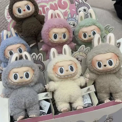 Hot The Monsters Have A Seat Series Labubu Vinyl Plush Doll Blind Box Toy Action Figure Anime Model Mystery Box Gift Collection