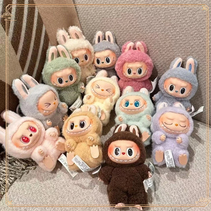 1:1 High Quality for La BuBu Blind Box Series PVC for La BuBu Macaron Pendant Doll Monster Keychain Birthday Christmas Gift