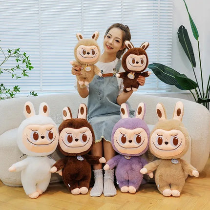 For 25cm Labubu Cartoon Ragdoll Plush Toys Cute Rabbit Ragdoll Accompany Sleep Plush Toy Pillow Children'S Christmas Gift