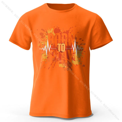 Bron To Play Men's Printed T-Shirt 100% Cotton Oversized Street Graphic Tees for Men Women Summer Tops