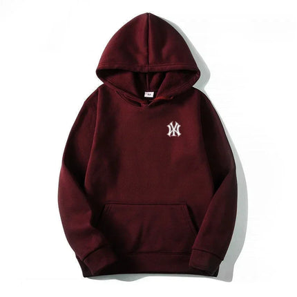 Men's and Women's Casual Fashion Trend Fleece Hooded Hoodies Spring Fall Outdoor Sweatshirt Popular Font Print Pullovers Coat