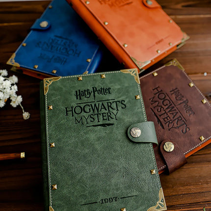 A5 B5 Harryed Potters Notebook Hogwarts Loose-leaf Vintage Kraft Notepad Gryffindor Slytherin Ravenclaw Hufflepuff Document Book