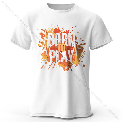 Bron To Play Men's Printed T-Shirt 100% Cotton Oversized Street Graphic Tees for Men Women Summer Tops