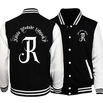 Capital Letter R Print Men Baseball Uniforms High Street Jackets Casual S-5Xl Preppy Style Motion Clothes & Accessories