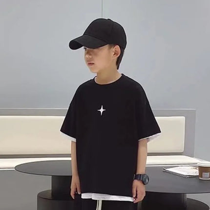 Children's Tops T-shirt For A Boy Infant T-shirts Summer Baby Clothes Tee Korea Short Sleeve Tees Kids Tshirt Boys Boy's Korean