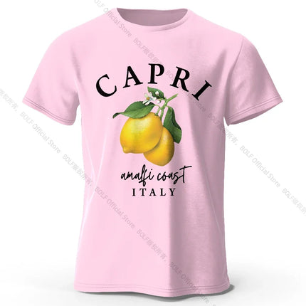 Modern Lemon Graphic Tee 100% Cotton - Clean Contemporary Design Breathable Everyday Essential