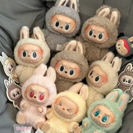 Kwaii Figure For Bubu V3 The Monster Blind Box Big Into Energey And Macaron Vinyl Face Base Serie Monster Keychain Surprise Gift