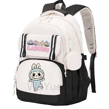 Cute Printed Backpack Teenager Student Girl Boy Knapsack Large Capacity Waterproof Casual Bag Coin Purse Women Laptop Travel Bag