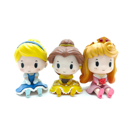 6 Pieces / Set Cartoon Princess Vinyl Figurine Cute Version Doll Action Figure Toys Collection Model Ornament