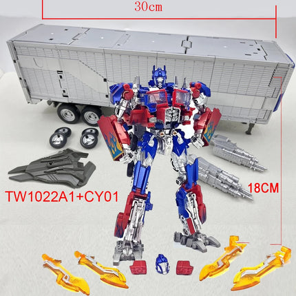 Transformation Toy Baiwei Optimus Commander Robot TW1022 Trailers Model CY01 Tactical Container TW1122 Action Deformation Figure