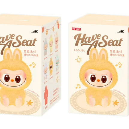 Hot The Monsters Have A Seat Series Labubu Vinyl Plush Doll Blind Box Toy Action Figure Anime Model Mystery Box Gift Collection