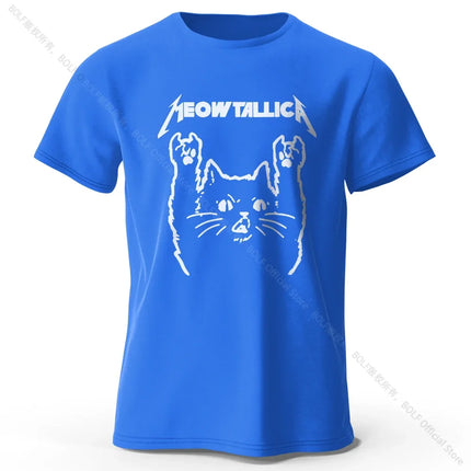 Chibi Cat Anime Printed 100% Cotton T-Shirt, Ultra Soft Round Neck Short Sleeve Tee for Men & Women