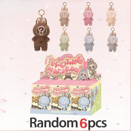 Kwaii Figure For Bubu V3 The Monster Blind Box Big Into Energey And Macaron Vinyl Face Base Serie Monster Keychain Surprise Gift