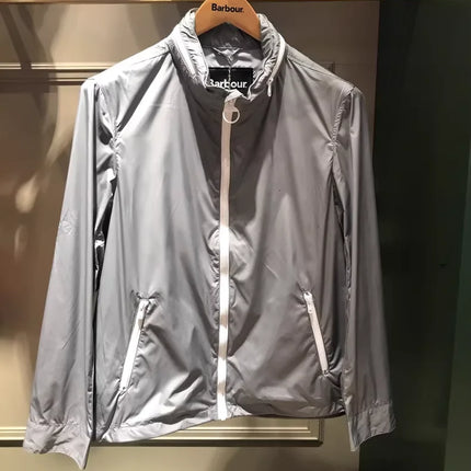 B@r Spring/Summer Sun Protection Jacket (Easy To Store) Dark Blue And Light Gray