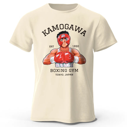 KBG Hajime No Ippo Printed Pure Cotton Vintage GYM Men's T-Shirt For Men Women Tops