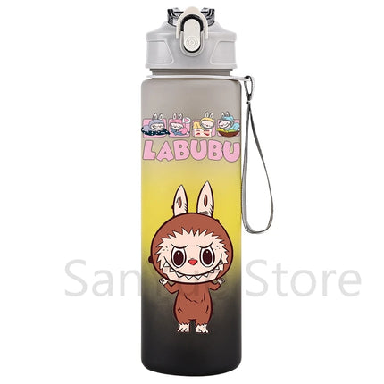750Ml Cartoon Printed Large Capacity Water Bottle Teenger Student Drinking Portable Cartoon Outdoor Sport Water Cup Kid Gift
