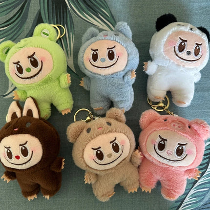 LABUBU New Monster Plush Key Chain Bag Decoration Accessories Plush Doll Bag Pendant Decoration Keychain Women Girls Gifts