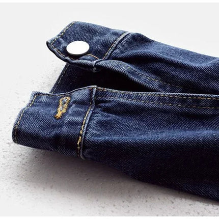 2025 Spring Women’s Denim Jacket Long Sleeve Overcoat Loose Denim Coat Button Outwear Jeans Jackets