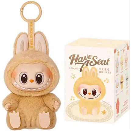 1:1 Quality Kawaii Monster For Labubu Blind Box Series PVC  Macaron Pendant Doll Monster Keychain Birthday Holiday Kids Gift
