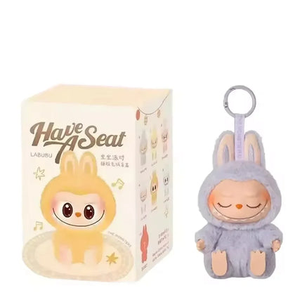 For Labubu Kawaii Monster V3 Blind Box Series PVC Labubu Macaron Pendant Doll Monster Keychain Birthday Christmas Gift