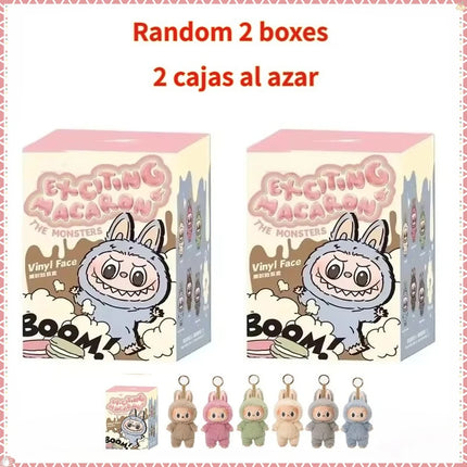 New Labubu Blind Box Have A Seat Series BIG INTO ENERGY Flocking Model Toy  Kawaii Monster 3rd Keychain  Decorations Gift