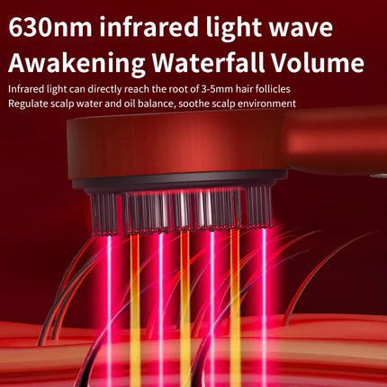 3 Modes Electric Vibration Massage Comb Red Light Hair Growth Massage Scalp Brush Oil Liquid Applicator Head Massager Anti Loss