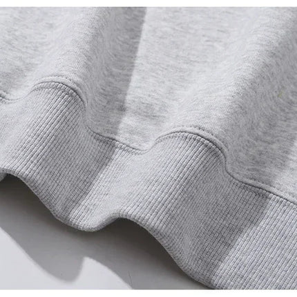 Men's Cartoon Printed Pure Cotton Sweatshirts Oversized Classic Graphic Pullovers for Men Women Tops
