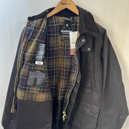 Bar Bedale Olive Green Waxed Jacket