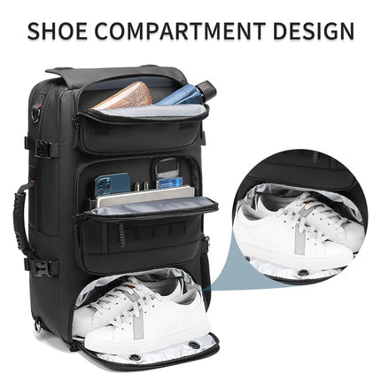Waterproof Travel Backpack Men 60L Outdoors Mountaineering Bag Laptop Backpacks Business Backpack with Separate Shoe Bag Mochila