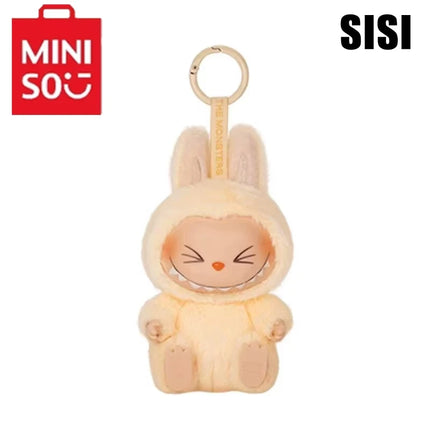 Miniso Anime FigureV2 Blind Box Have A Seat Series Pendant Flocking Model Toy Kawaii Monster Replica Keychain Toy Christmas Gift