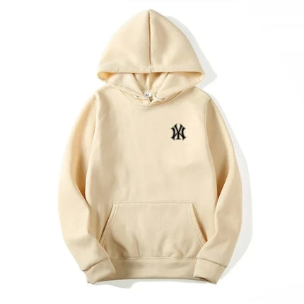 Men's and Women's Casual Fashion Trend Fleece Hooded Hoodies Spring Fall Outdoor Sweatshirt Popular Font Print Pullovers Coat