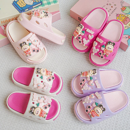 New Popular , Versatile Eva Slippers for Girls, Fashionable Double Soft-Soled Non-Slip Sandals