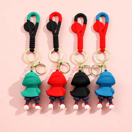 Cartoon Marvel Spiderman Keychains Cute Pendant Keyrings Jewelry For Bag Collection Ornaments Accessories Birthday Toy Gifts