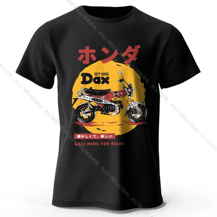 Retro Bike Art T-Shirt 100% Premium Cotton Slim Fit Hand Painted Motorcycle Graphic Tee for Riding Enthusiasts