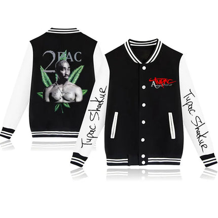 2024 Tupac /2Pac baseball uniform coat casual fashion jacket men