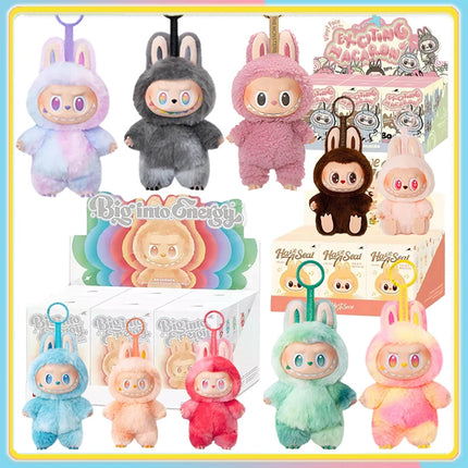 2025 New Lafubu V3 Generation Series THE MONSTERS Have a Seat  Vinyl Face Plush Toy Series Blind Box Heartbeat Macaron 3rd