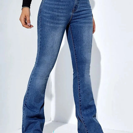 Women's new micro-La jeans high waist stretch comfortable all-match
