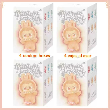 High Quality Macaron The Monsters Labubu Sitting Party Vinyl Plush Blind Box Decorative Surprise Box Doll Collection Gift