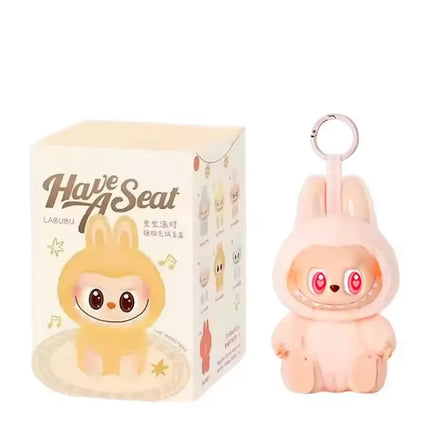 For Labubu Kawaii Monster V3 Blind Box Series PVC Labubu Macaron Pendant Doll Monster Keychain Birthday Christmas Gift