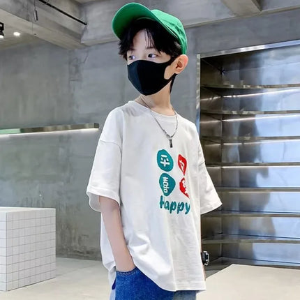 Short Sleeve T-shirts For Boys Clothes Boy Child Children's Tops Kids Tee Shirt Clothing T-shirt Top Teenage Summer