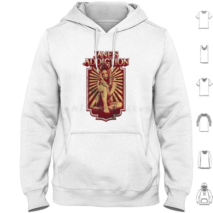 Janes Addiction Hoodie cotton Long Sleeve Crackerman Janes Addiction Janes Addiction Janes Addiction Sale Band Perry