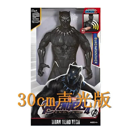 Hot 30cm Marvel Figure Avengers Endgame Captain Justice Sound Led Light Super Hero Dolls Toys Pvc Action Figure Model Kids Toy