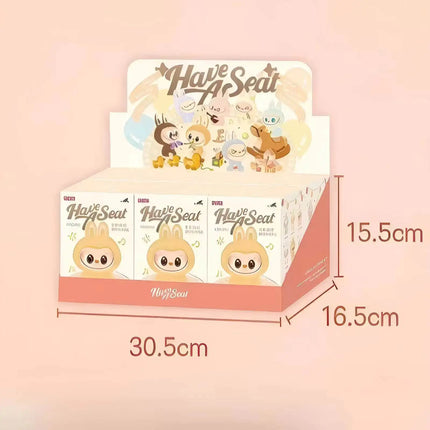 Blind Popmart Labubu Box The Monsters Lisa Seme Heart Macarrr Vinyl Base Series Trendy Toy Decorations Birthday Gifts
