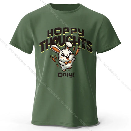 100% Cotton Kawaii Animal Graphic Tee - Delicate Hand-drawn Illustration with Breathable Fabric All Day Comfort