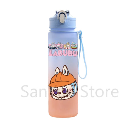 750Ml Cute Cartoon Printed Water Bottle Teenger Student Large Capacity Drinking Portable Outdoor Sport Water Cup Kid Gift