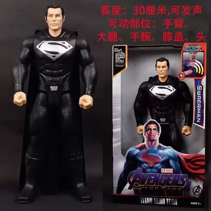 Hot 30cm Marvel Figure Avengers Endgame Captain Justice Sound Led Light Super Hero Dolls Toys Pvc Action Figure Model Kids Toy