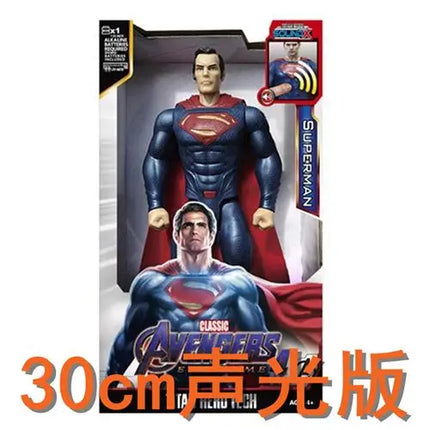 Hot 30cm Marvel Figure Avengers Endgame Captain Justice Sound Led Light Super Hero Dolls Toys Pvc Action Figure Model Kids Toy