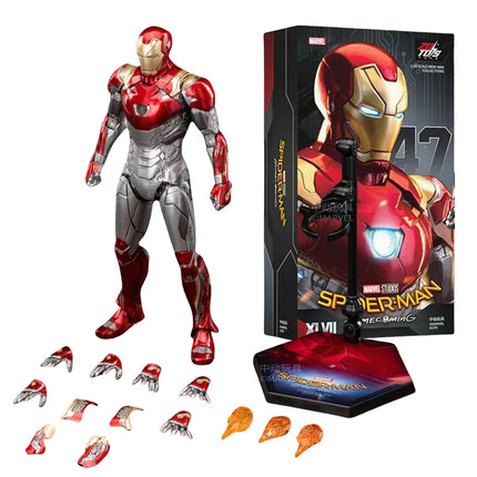 ZD Toys Iron Man MK35 Red Snapper Action Figure Iron Man Mk41 Mk47 Tank MK24 MK22 1/10 Scale Iron Man Collections Gift