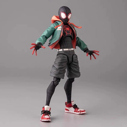 Miles Morales Spider Man Action figures 15cm Multi-Accessories Super Hero Spiderman Movable Statues Model Collectible Ornaments
