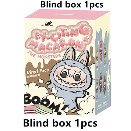 Blind Popmart Labubu Box The Monsters Lisa Seme Heart Macarrr Vinyl Base Series Trendy Toy Decorations Birthday Gifts